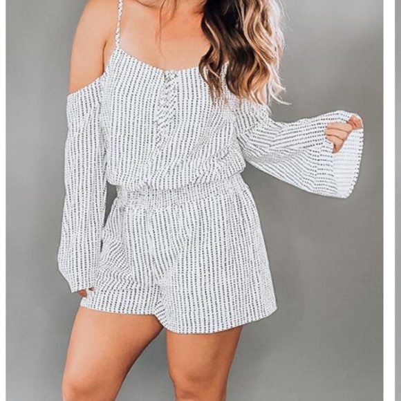 Maverick The Collection Cold Shoulder Romper​​ - Picture 1 of 6